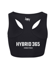 Load image into Gallery viewer, Black Ladies Coolfit Sports Crop Top